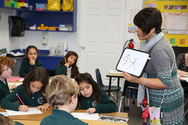 Students learning Mandarin