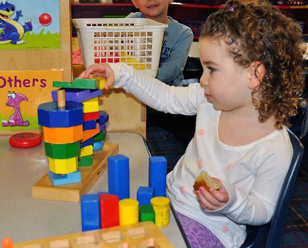 Toddler playing