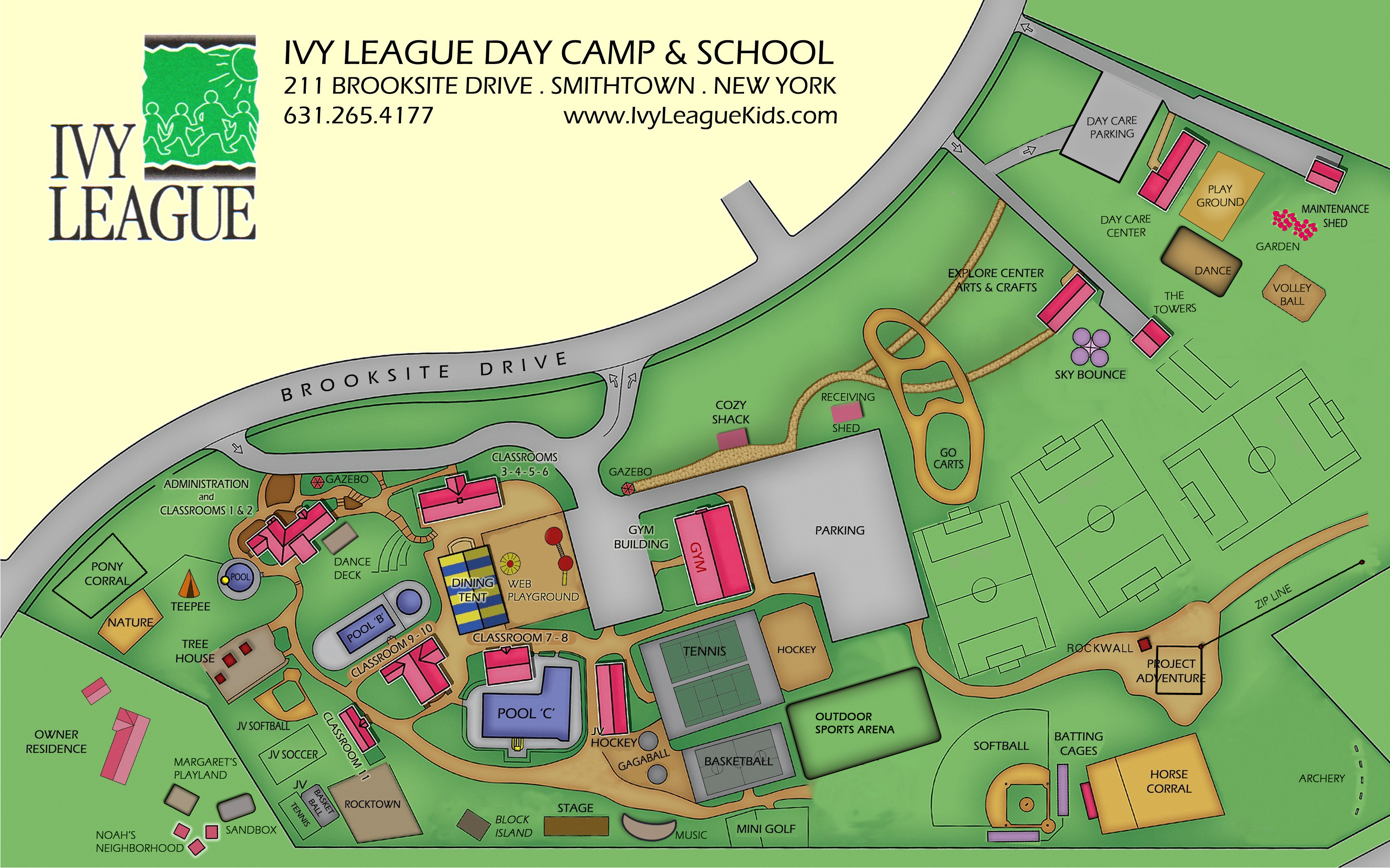Ivy League School Map